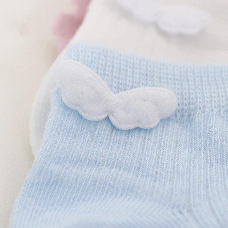 Men And Women Baby Cute Socks Angel Wings Socks Children Non-slip Cotton Socks