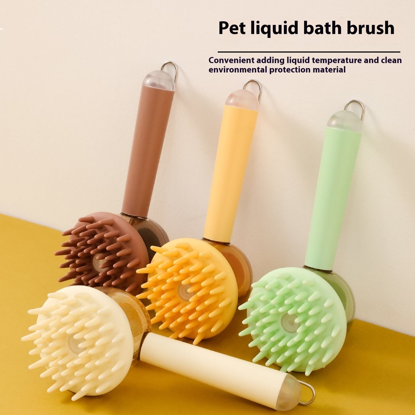 Massage Brush For Pets Silicone Bath Brush Pet Products